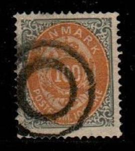 Denmark Scott 34 Used VF (Catalog Value $60.00)