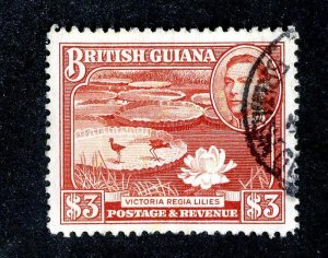 1945 British Guiana Sc # 241 used cv. $40 ( 9408 BCXX )