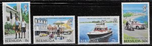 Bermuda Scott #'s 385 - 388 MH