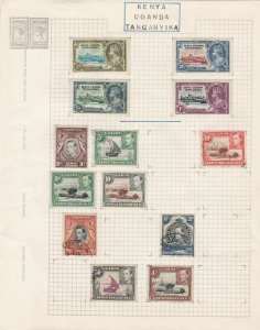 kenya, uganda & tanganyika stamps page ref 17039