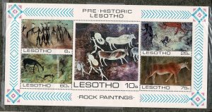 Lesotho #402 MNH rock art SS