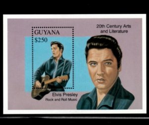 Guyana 1993 - Elvis - Souvenir Sheet Stamp - Scott#2685 - MNH