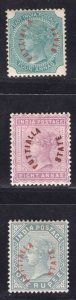 MOMEN: INDIA PATIALLA SG #4-6 1884 MINT OG H £975 LOT #66600