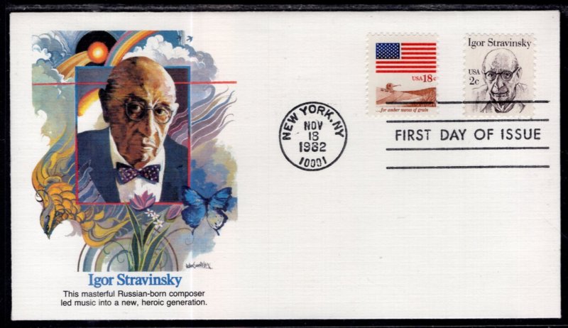 US 1845 Igor Stravinsky Fleetwood U/A FDC