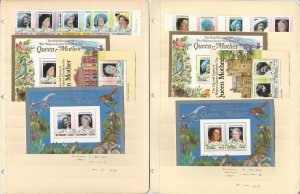 St Vincent Stamp Collection, #861-867, 496-500b Mint NH, Queen Elizabeth