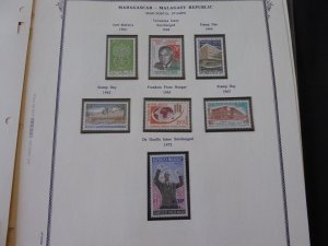 Madagascar 1959-1975 Mainly MNH Stamp Collection on Scott Spec Album Pages