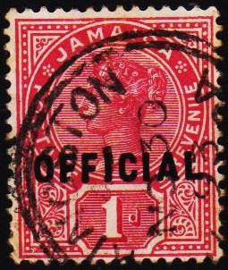 Jamaica. 1890 1d S.G.O4 Fine Used