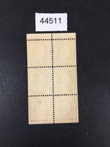 US STAMPS # 406a MINT OG NH BOOKLET PANE $110 LOT #44511
