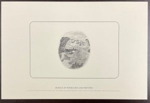 BEP B242  Souvenir Card Vignette Mount Rushmore