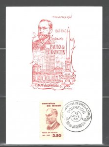 BRAZIL,1956 #C86Ab;1960 #910+#928,1963 #951;1966 #1031 3 MS's & 1 STAMP ...