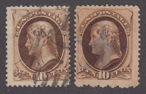 United States #187, #188 Used