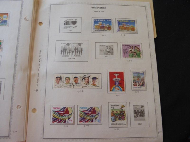 Philippines 1978-1991 Stamp Collection on Album Pages