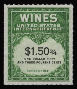 #RE195 $1.50 3/4 Wines, Mint NGAI NH [9] **ANY 5=FREE SHIPPING**