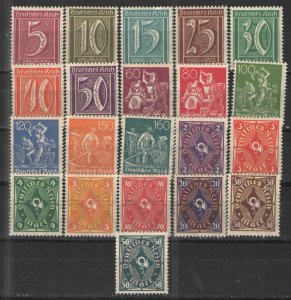 Germany - Weimar Era 1921-22 Collection MH VG
