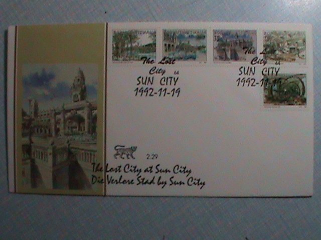 BOPHUTHATSWANA -FDC 1992 SC#282 THE LOST CITY AT SUN CITY-MNH-VERY FINE