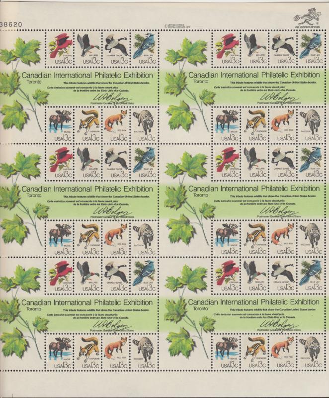 US #1757  Capex Animals  Full sheet of 48 -MNH