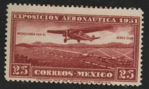 Mexico Scott C37 MH* 1931 airmail stamp set