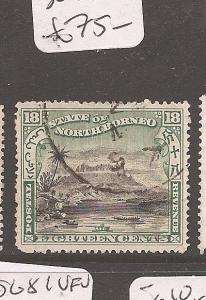 North Borneo 18c Mountain SG 108 VFU (1auq)