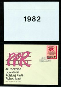 POLAND 1982 Covers FDC Military Sheets Antiques Air(Appx 35)(NT 8266