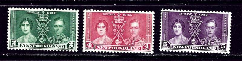 Newfoundland 230-32 MNH 1937 KGVI Coronation  #2