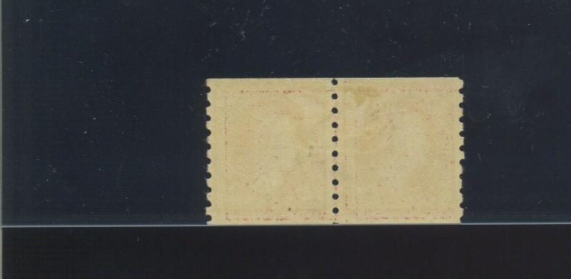 Scott #393 Washington Mint Coil Line Pair of 2 Stamps (Stock #393-lp1)