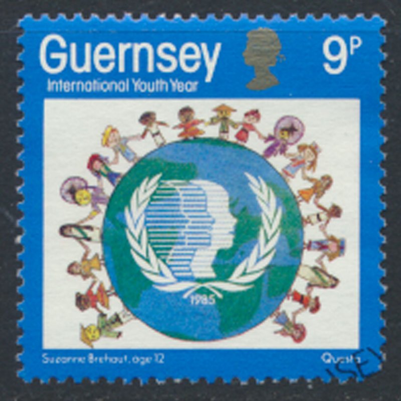 Guernsey  SG 338  SC# 316 Youth Year First Day of issue cancel see scan