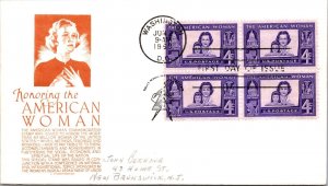 FDC 1960 SC #1152 Farnam Cachet - Washington DC - Block Of 4 - J5571