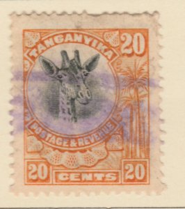 British Colonies TANGANYIKA 1922-24 20c Used A6P36F40