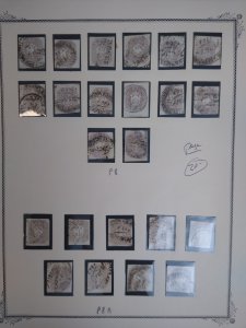 collection on pages Austria P8, P8a used wholesale (23) LA: CV about $400
