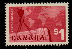 Canada Sc 411 1963 $1 Export Trade stamp mint NH