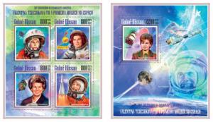 Valentina Tereshkova Soviet First Woman Space USSR Guinea-Bissau MNH stamp set