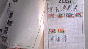 CUBA COLLECTION ON STOCK SHEET, MINT/USED