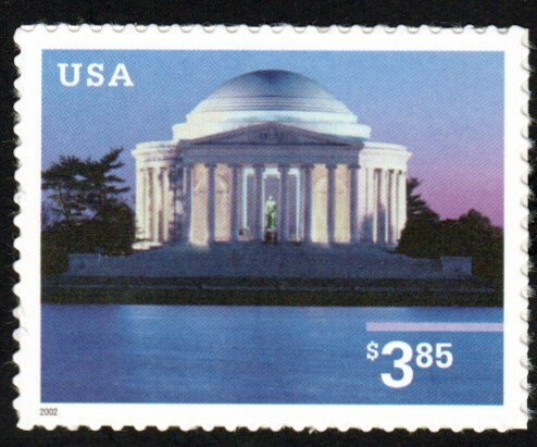 SC# 3647 - ($3.85) - Jefferson Memorial, MNH Single - Dated 2002