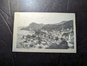 1904 British Grenada PPC Postcard Cover BWI GPO to Odessa Russia