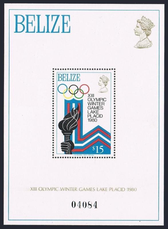 Belize 469-470,MNH.Michel Bl.12-13. Olympics Lake Placid-1980.Torch,Medals