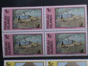 TOKELAU-1976-SC#49-56 LIVING STYLE OF PEOPLE IN COUNTRY MNH-BLOCK SET-VF