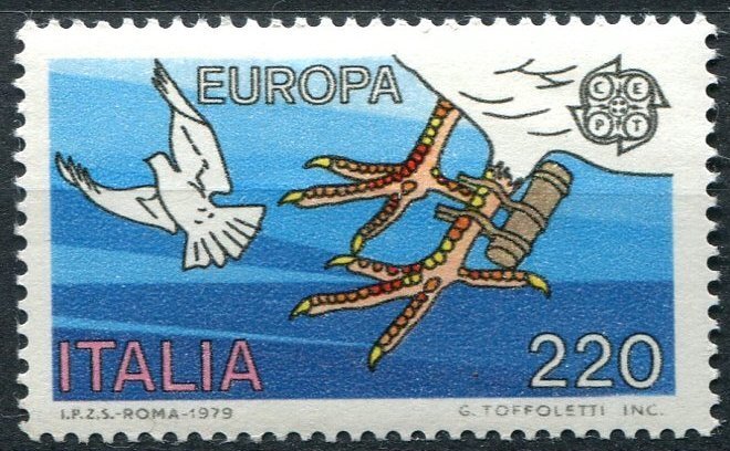 Italy Sc#1367 MNH, 220L multi, Europa (C.E.P.T.) 1979 - History of the Post (...