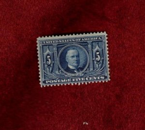 USA MH 5 CENT 1904 LOUISIANA PURCHASE EXPOSITION ISSUE STAMP SCOTT # 326