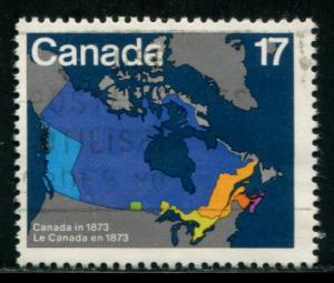 891 Canada 17c Canada in 1873, used