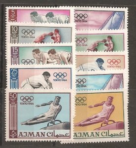 Ajman SC  27-36 Mint, Never Hinged