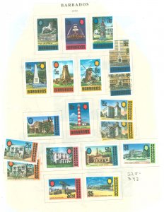 Barbados #328-343  Single (Complete Set)