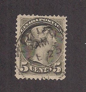 CANADA SC# 38  FVF/U  1876