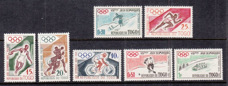 Togo 369-375 Summer Olympics MNH VF