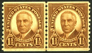 U.S. #686 MINT LINE PAIR OG NH