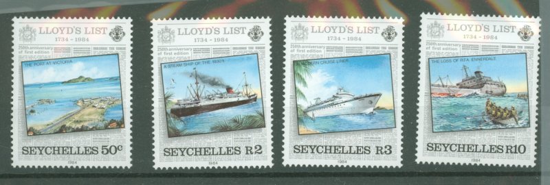 1984 Seychelles # 538-541 MNH Lloyb's List