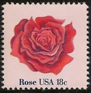 US 1876 Flower Rose 18c single MNH 1981