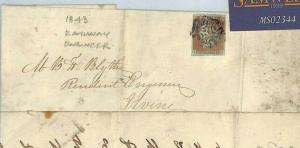 GB SCOTLAND Ayr MX Cover *Benjamin Blyth* RAILWAY Engineer Letter 1843 MS2344