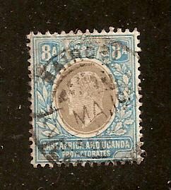 BRITISH EAST AFRICA & UGANDA PROT-SCOTT #24 - USED - NICE!!