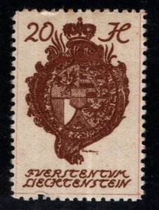 LIECHTENSTEIN Scott 35 Used stamp from 1920 set