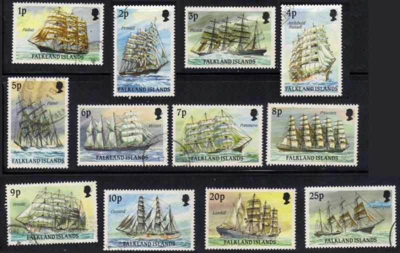 Falkland Is. #485-96 ships used